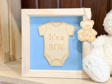 Load image into Gallery viewer, Personalised It&#39;s a Girl/Boy 3D Box Frame
