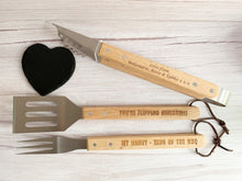 Load image into Gallery viewer, Personalised BBQ Tools Gift Set

