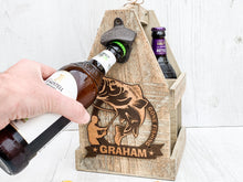 Load image into Gallery viewer, Personalised Fishing Beer Caddy
