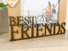 Load image into Gallery viewer, Personalised Best Friends Oak Photo Frame
