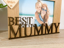 Load image into Gallery viewer, Personalised Best Mummy Oak Photo Frame
