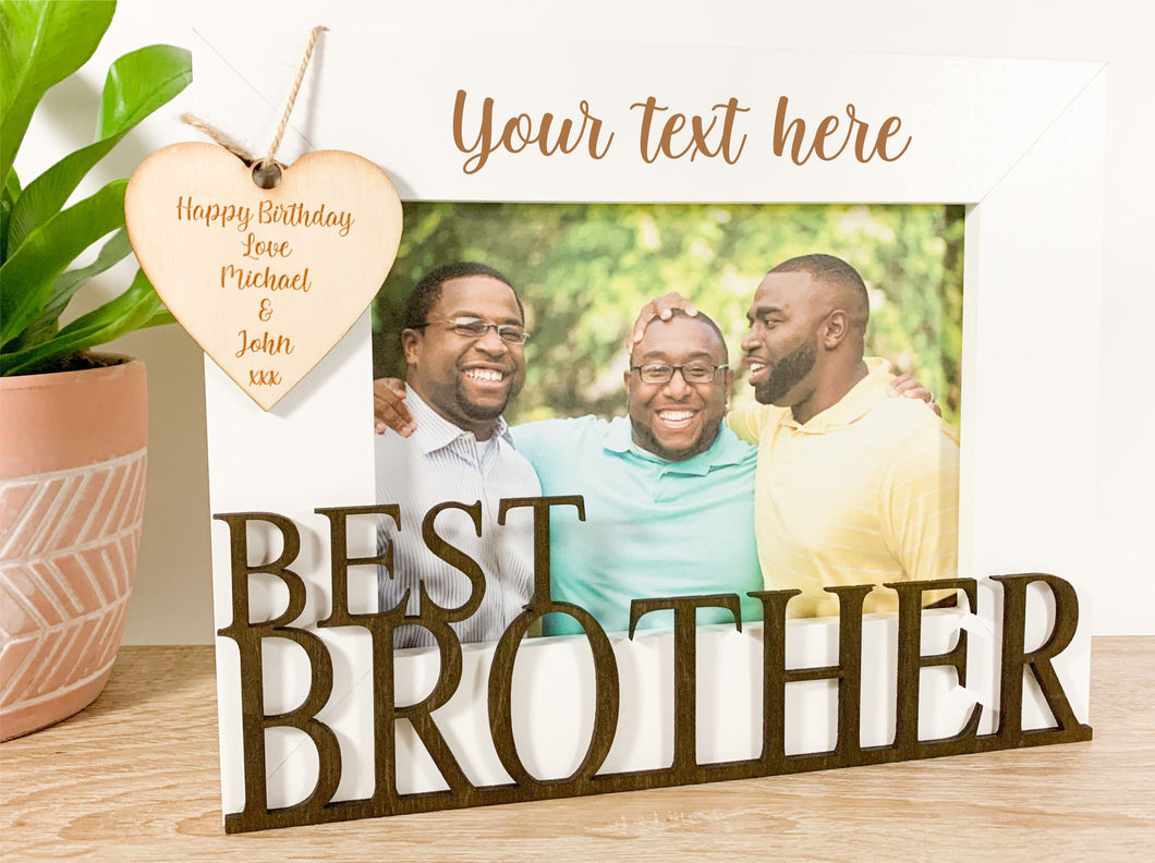 Personalised Best Brother Photo Frame Gift