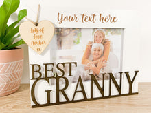 Load image into Gallery viewer, Personalised Best Granny White Photo Frame Gift
