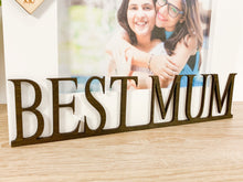 Load image into Gallery viewer, Personalised Best Mum White Photo Frame
