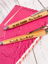 Load image into Gallery viewer, Personalised Engraved Baboo Pen - End of Term Teachers Gift
