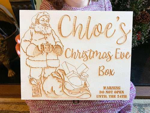Personalised Christmas Eve Box - Father Christmas Santa Xmas Eve Box